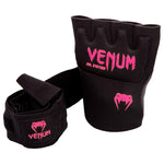 Guante venda Venum Kontact Gel - Negro/Rosa Fluo Foto 3
