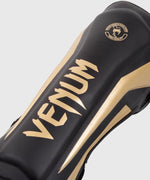 Espinilleras Venum Elite Standup - Negro/Oro Foto 2