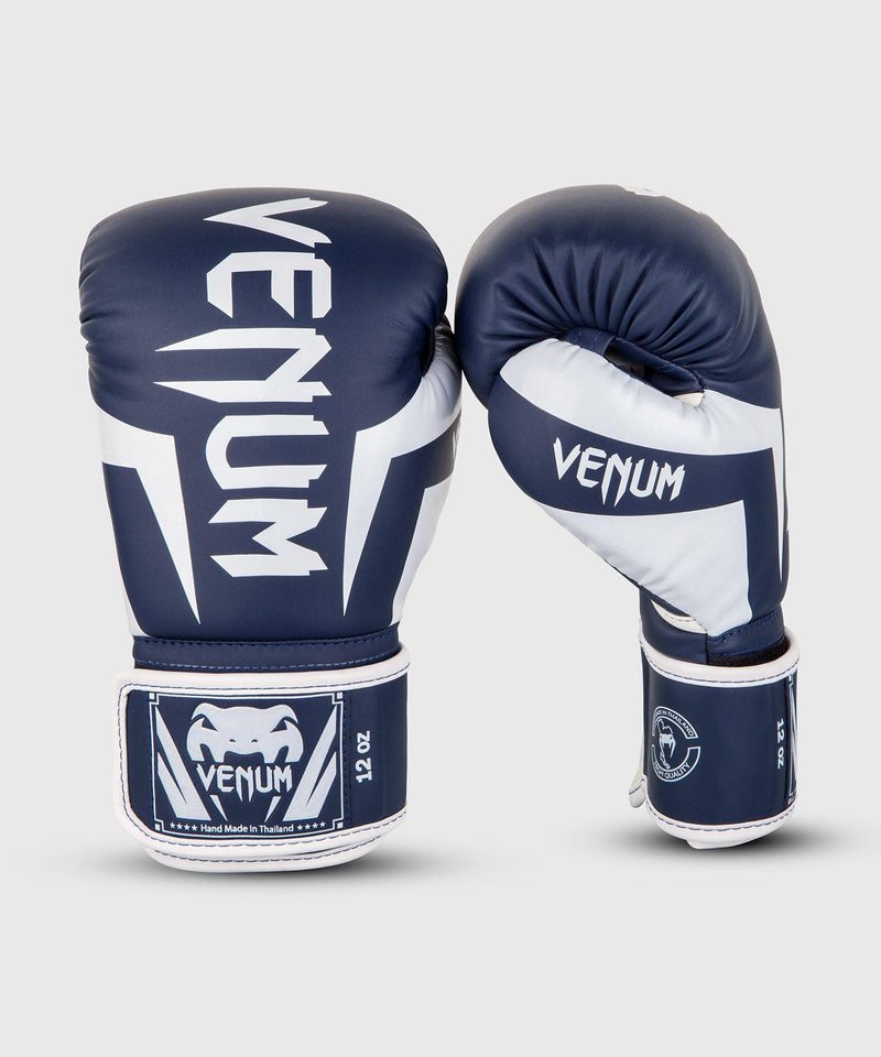 Guantes de Boxeo Venum Elite - Blanco/Azul Marino Foto 1