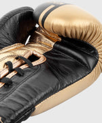 Guantes de Boxeo profesional Venum Shield â€? cordones - Negro/Oro Foto 4