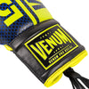 Guantes de boxeo profesional Venum Shield Edici??n Loma - Con cordones - Azul/amarillo Foto 3