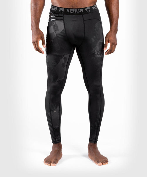 Pantalones de compresión Venum Skull - Negro/Negro - 1