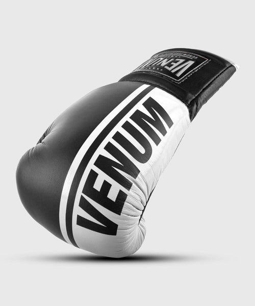 Guantes de Boxeo profesional Venum Shield â€? cordones - Negro/Blanco Foto 1