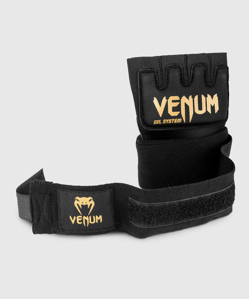 Guante venda Venum Kontact Gel - Negro/Oro Foto 4