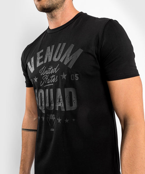 Camiseta Venum Squad - Negro/Negro