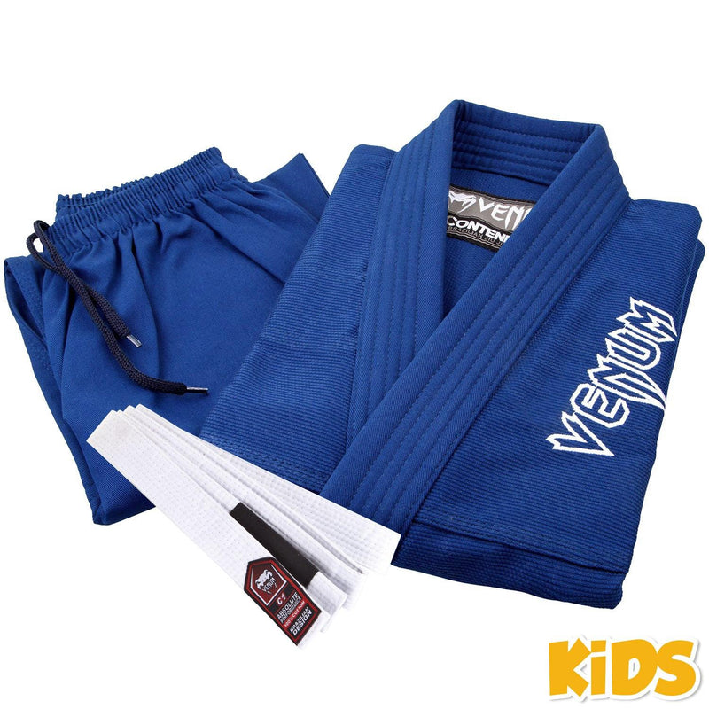 Kimono de BJJ Venum Contender Kids - Azul Foto 3