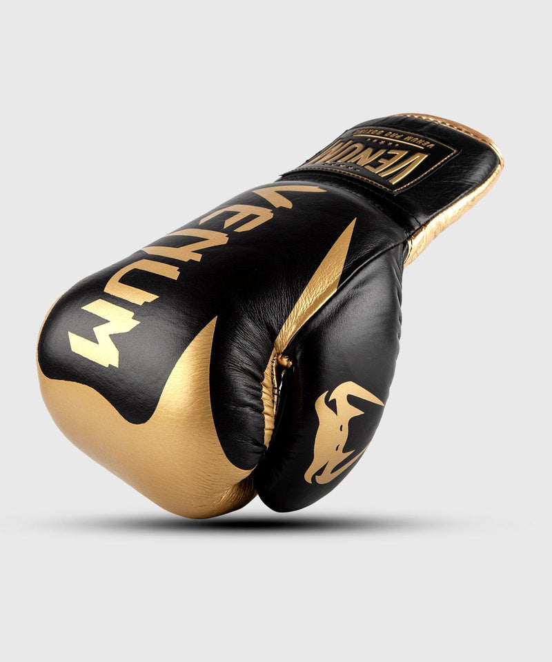 Guantes de Boxeo profesional Venum Hammer â€? Cordones - Negro/Oro Foto 1