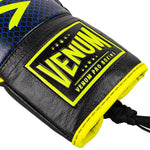Guantes de boxeo profesional Venum Hammer Edici??n Loma - Con cordones - Azul/Amarillo Foto 3