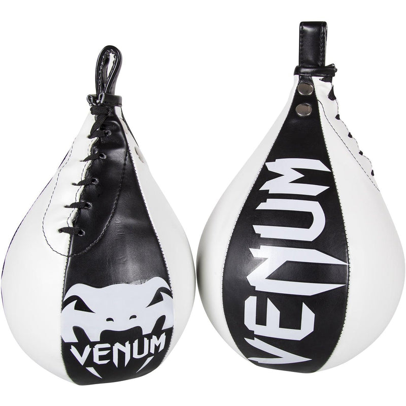 Pera de boxeo Venum  - Cuero Skintex  - Negro/Blanco Foto 1