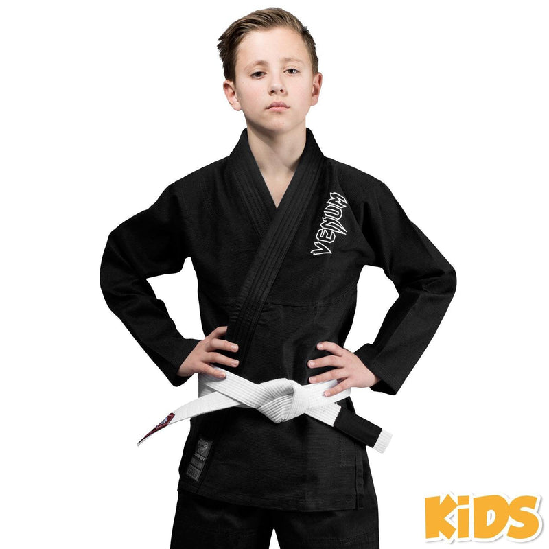 Kimono de BJJ Venum Contender Kids - Negro