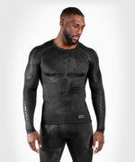 Rashguard Venum Skull - mangas largas - Negro / Negro 1