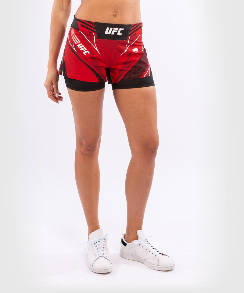 Pantal??n De Mma Para Mujer UFC Venum Authentic Fight Night â€? Modelo Corto - Rojo Foto 3