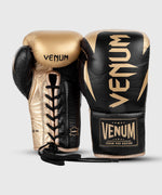 Guantes de Boxeo profesional Venum Hammer â€? Cordones - Negro/Oro Foto 3