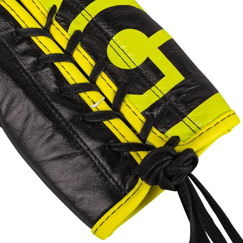 Guantes de boxeo profesional Venum Hammer Edici??n Loma - Con cordones - Azul/Amarillo Foto 5