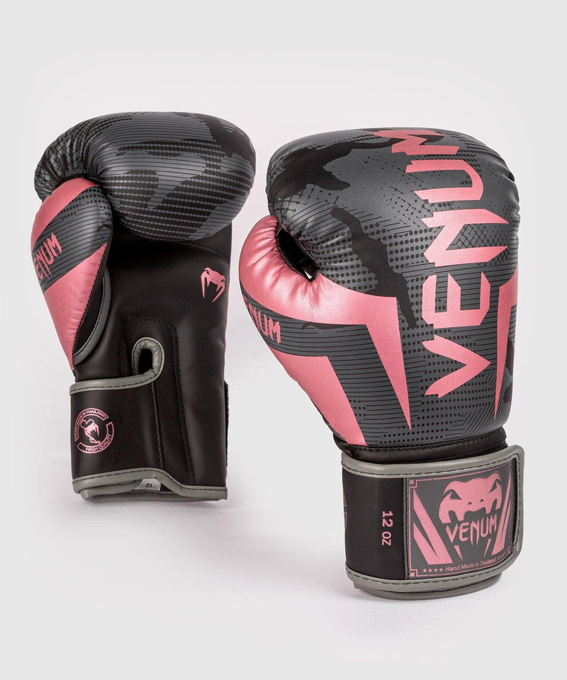 Guantes de boxeo Venum Elite - Negro/Oro rosa Foto 3