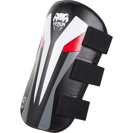 Protector de piernas Venum Elite - Par - Negro/Hielo/Rojo Foto 4