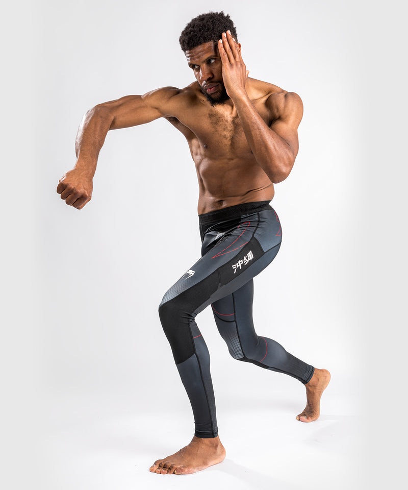Pantalones de Compresión Venum Okinawa 3.0 - Negro/Rojo