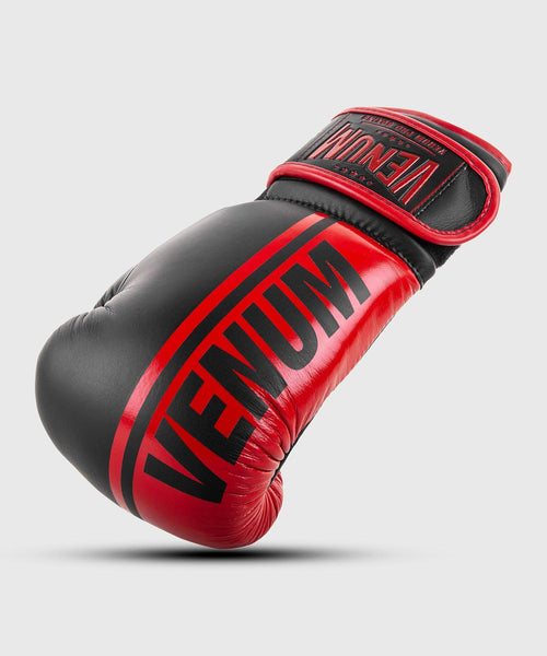 Guantes de Boxeo profesional Venum Shield â€? Velcro - Negro/Rojo Foto 2