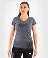 Camiseta De Algod??n Manga Corta Para Mujer UFC Venum Authentic Fight Week - Gris Foto 1