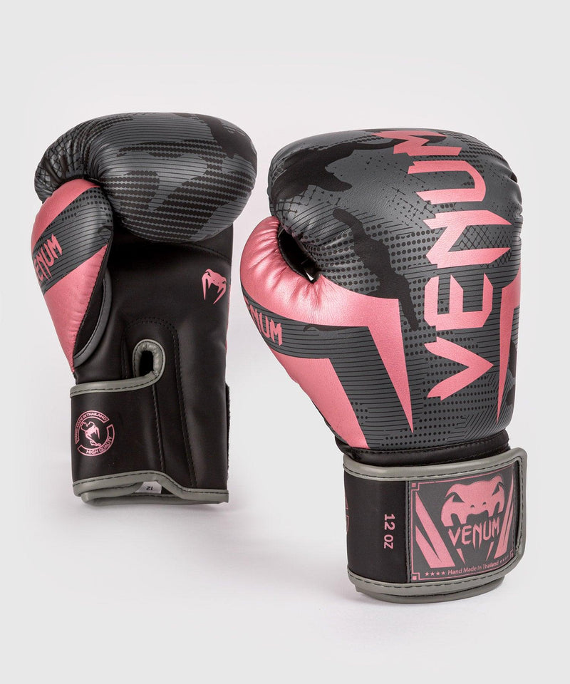 Guantes de boxeo Venum Elite - Negro/Oro rosa Foto 4