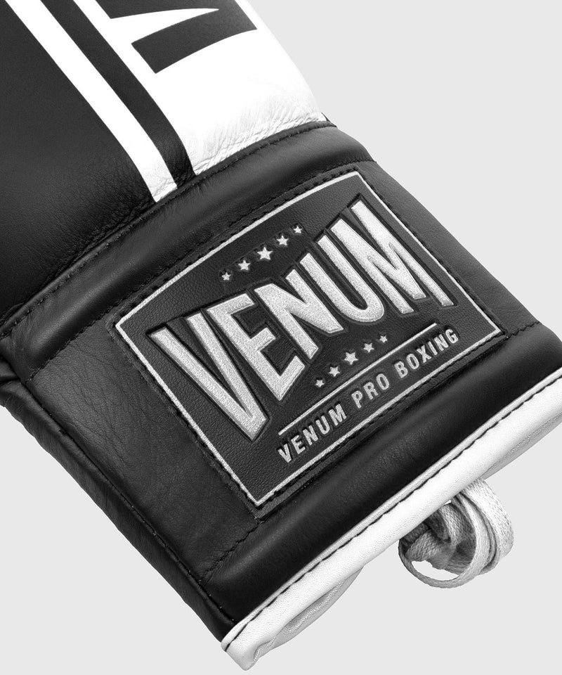 Guantes de Boxeo profesional Venum Shield â€? cordones - Negro/Blanco Foto 10