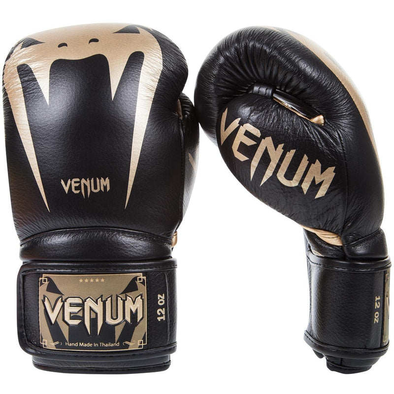 Guantes de Boxeo Venum Giant 3.0 - Cuero Nappa - Negro/Oro