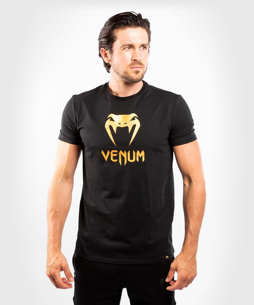 Camiseta Venum Classic - Negro/Oro Foto 1