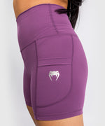 Shorts de Ciclismo Venum Essential -  Orquídea Oscuro/Plata Cepillada