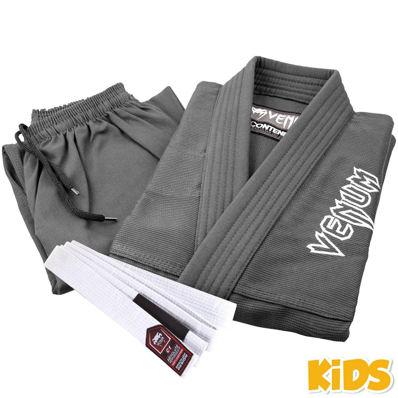 Kimono de BJJ Venum Contender Kids - Gris Foto 11