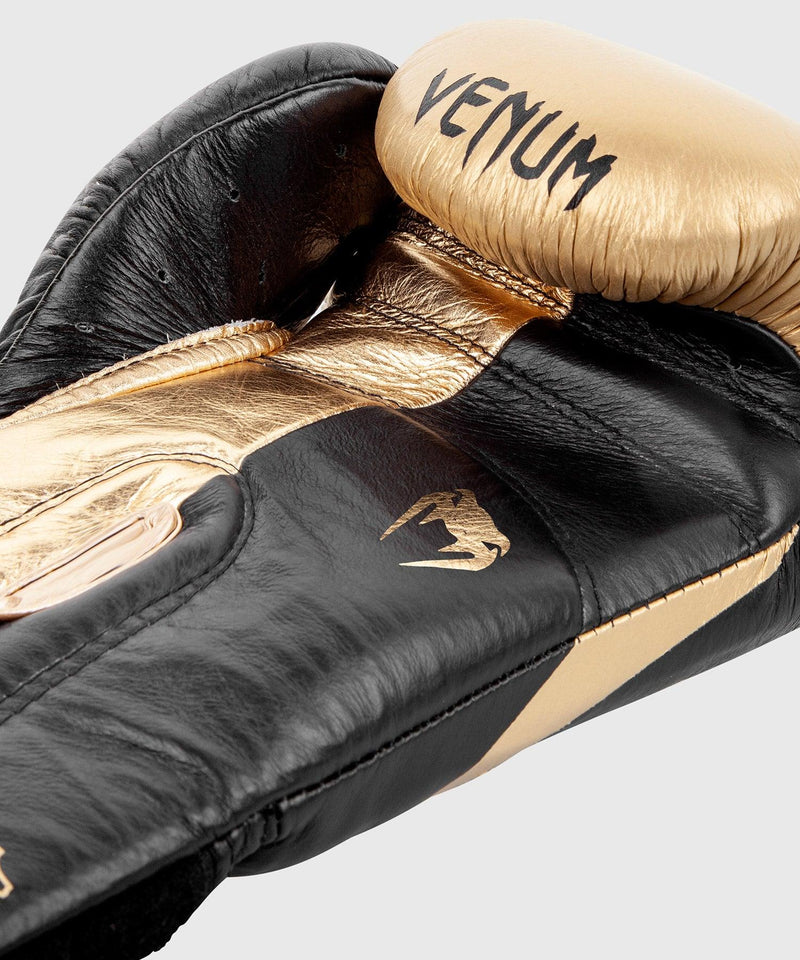 Guantes de Boxeo profesional Venum Hammer â€? Velcro - Negro/Oro Foto 6