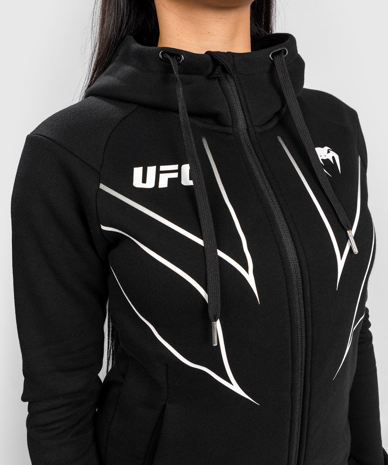 Replica de UFC Venum Fight Night 2.0 Sudadera con cremallera para mujer - Negra