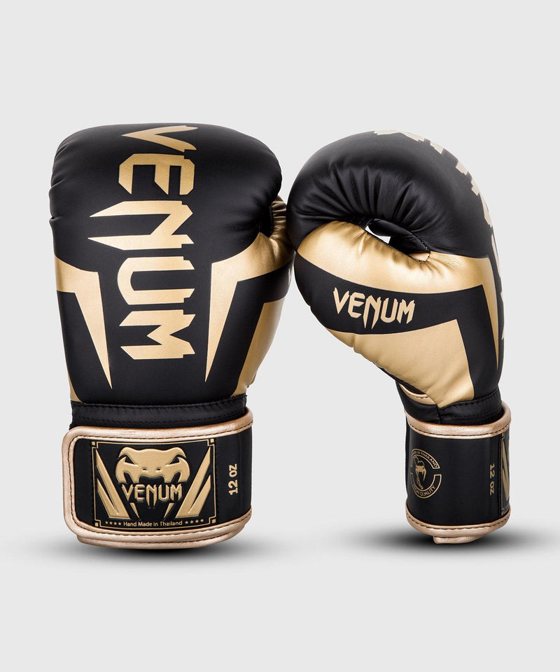 Guantes de Boxeo Venum Elite  - Negro/Oro Foto 1