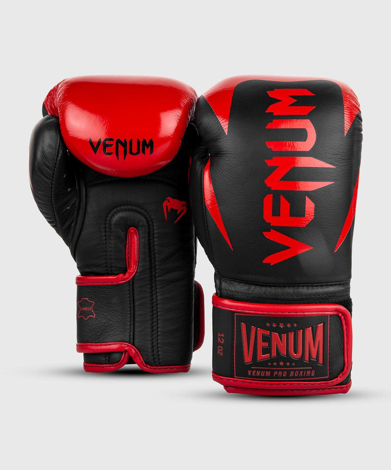 Guantes de Boxeo profesional Venum Hammer â€? Velcro - Negro/Rojo Foto 4