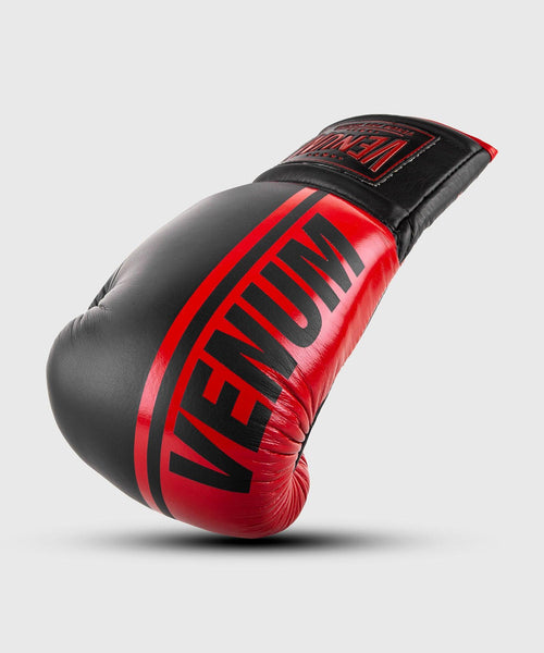 Guantes de Boxeo profesional Venum Shield â€? cordones - Negro/Rojo Foto 1