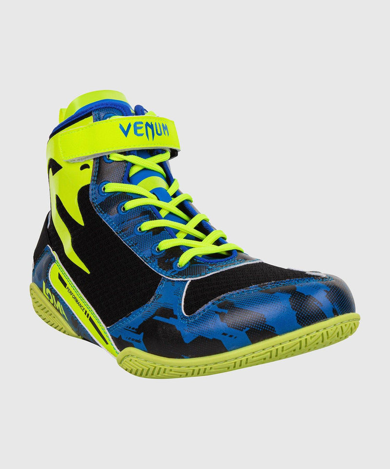 Zapatillas de boxeo Venum Giant Low edici??n Loma - Azul/Amarillo Foto 3