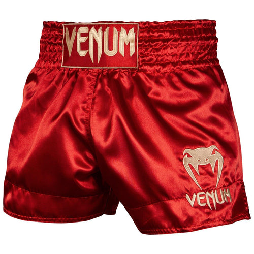 Pantal??n de Muay Thai Venum Classic - Burdeos/Oro Foto 1