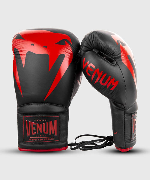 Guantes de Boxeo profesional Venum Giant 2.0  â€? cordones - Negro/Rojo Foto 2