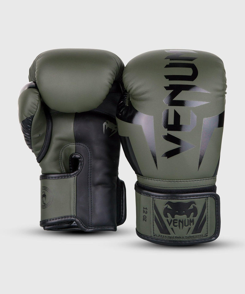 Guantes de Boxeo Venum Elite - Kaki/Negro Foto 3