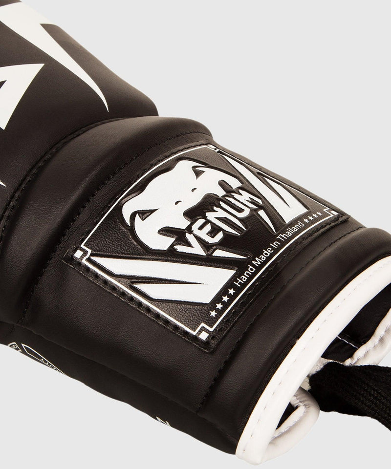 Guantes de Boxeo Venum Elite - Con cordones - Negro/Blanco Foto 4