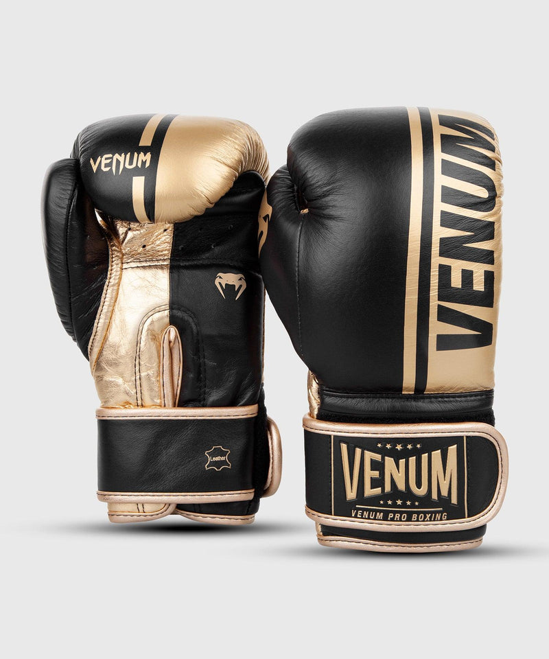 Guantes de Boxeo profesional Venum Shield â€? Velcro - Negro/Oro Foto 3