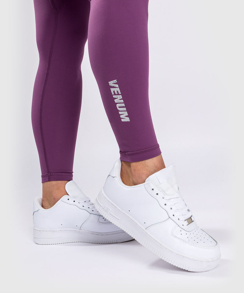 Leggings Venum Essential Lifestyle - Orquídea Oscuro/Plata Cepillada