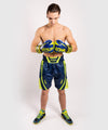 Shorts de boxeo Venum Origins - Azul/Amarillo Foto 8