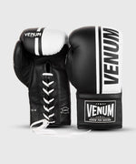 Guantes de Boxeo profesional Venum Shield â€? cordones - Negro/Blanco Foto 3