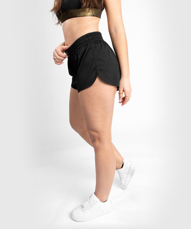 Shorts de doble capa Venum Lightning - Negro/Dorado