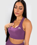Sujetador Deportivo de Impacto Medio Venum Essential - Orquídea Oscuro/Plata Cepillada
