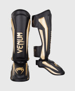 Espinilleras Venum Elite Standup - Negro/Oro Foto 1