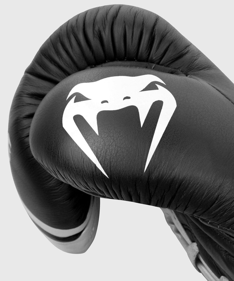 Guantes de Boxeo profesional Venum Shield â€? cordones - Negro/Blanco Foto 14