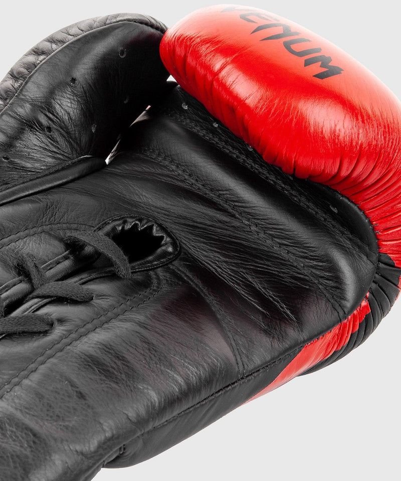 Guantes de Boxeo profesional Venum Hammer â€? Cordones - Negro/Rojo Foto 4