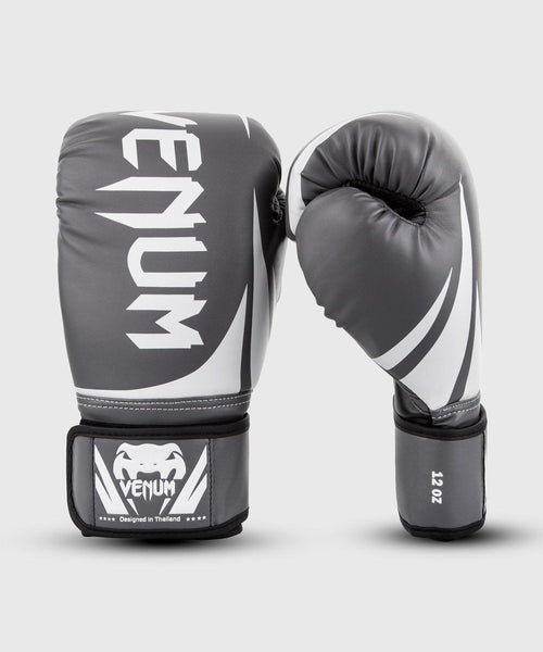 Guantes de Boxeo Venum Challenger 2.0 â€? Gris/Blanco-Negro Foto 1