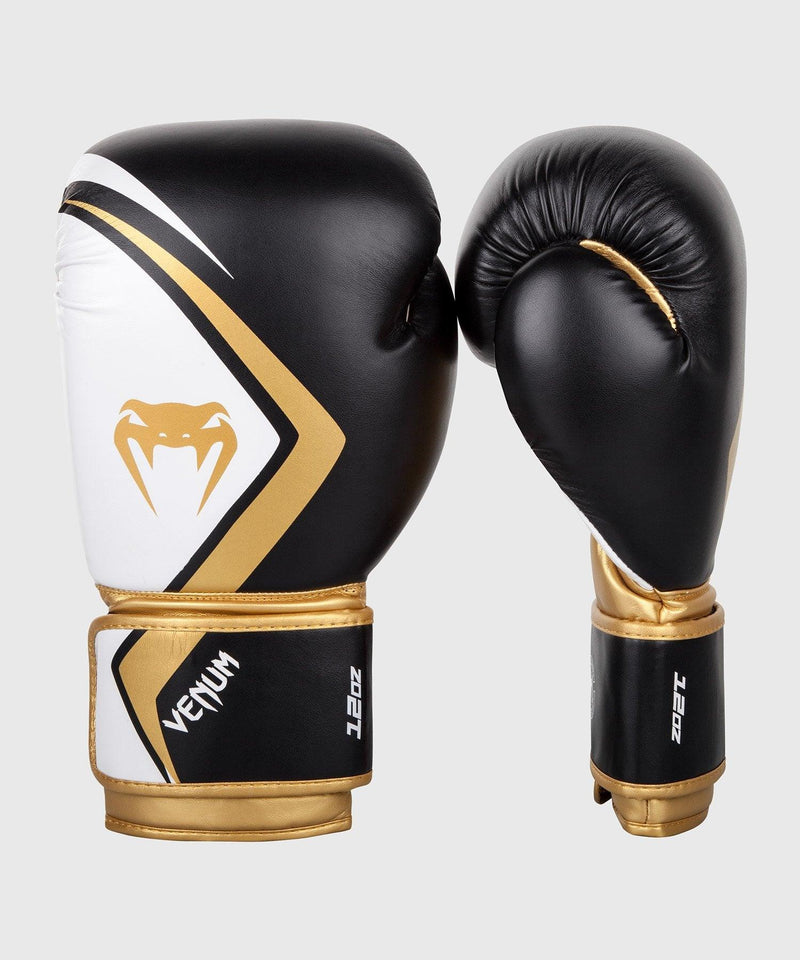 Guantes de Boxeo Venum Contender 2.0 - Negro/Blanco-Oro Foto 1